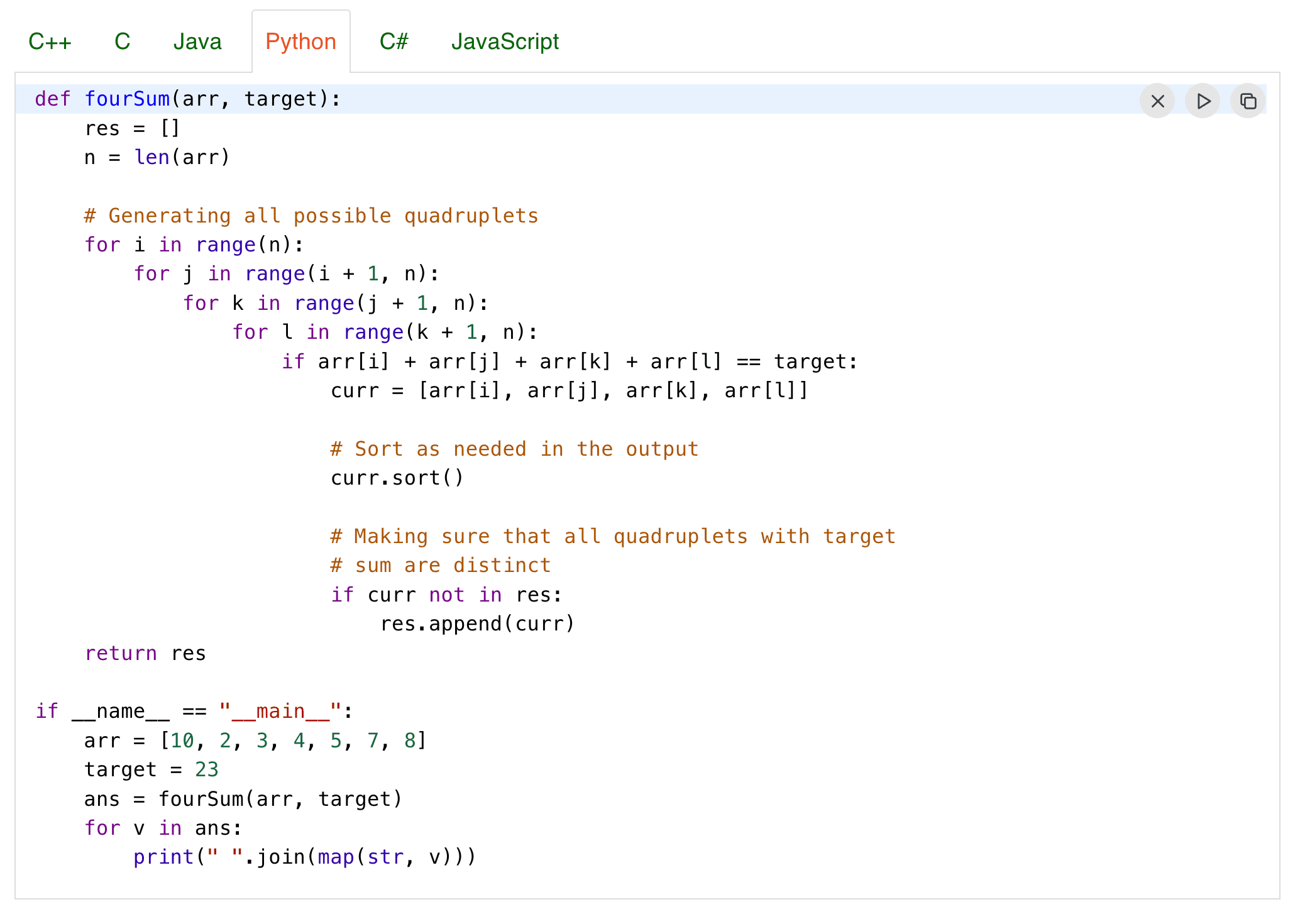 Abstract code visualization